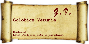 Golobics Veturia névjegykártya